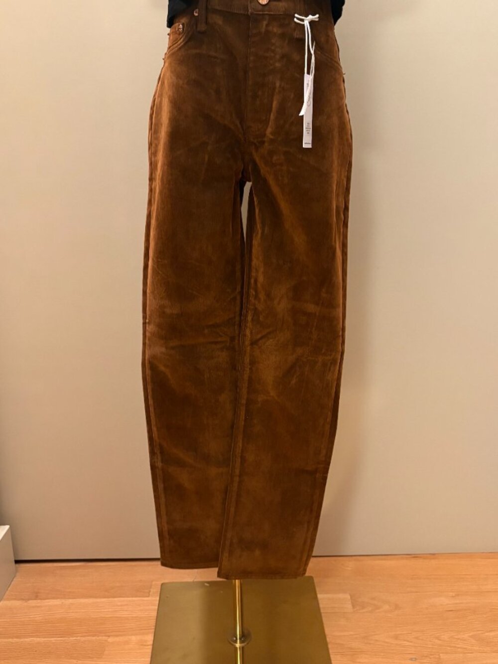 Brown Denim High Rise Jeans